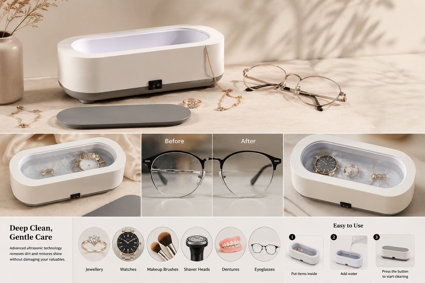 Ventras Ultrasonic Jewellery Cleaner