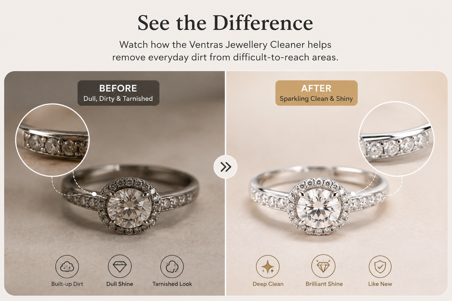 Ventras Ultrasonic Jewellery Cleaner